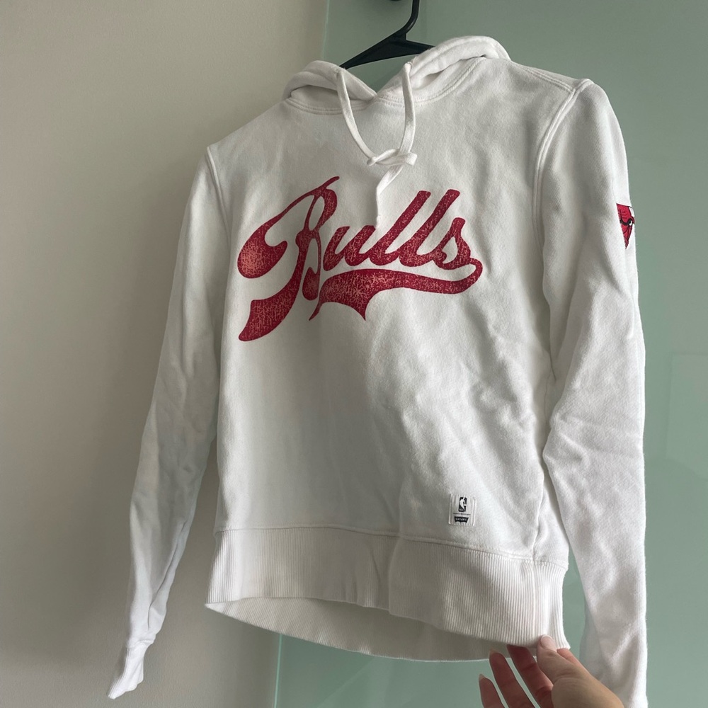 Levi's White Hoodie with Red Bulls Logo